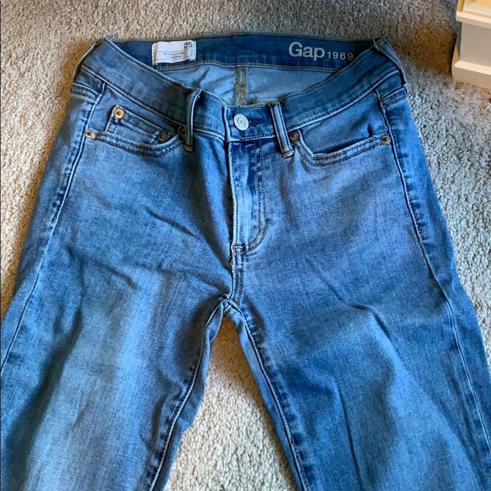 Gap light washed jeggings